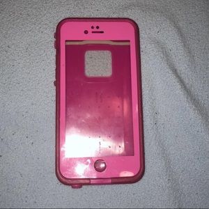 Pink lifeproof case for iPhone 6/6s